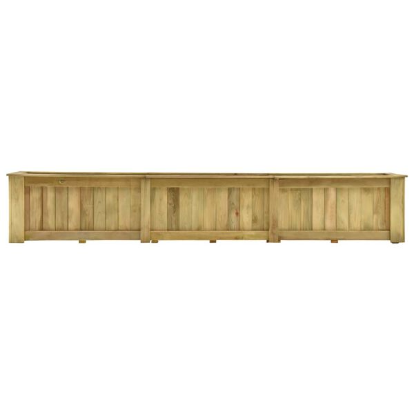 vidaXL Υπερυψωμένη Γλάστρα 291 x 50 x 50 εκ. Εμποτισμένο Ξύλο Πεύκου