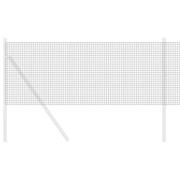 vidaXL Συγκολλητός φράχτης από σύρμα Γκρι 0.6 x 100 μ Ατσάλι