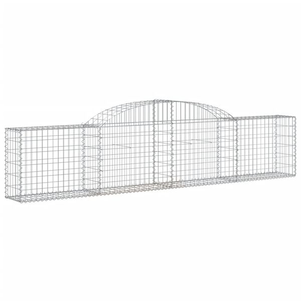 vidaXL Συρματοκιβώτια Τοξωτά 13 τεμ. 300x30x60/80 εκ. Γαλβαν. Ατσάλι