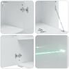 vidaXL Σύνθετο Τηλεόρασης με Φωτισμό LED 5 τεμ. Λευκό