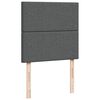 vidaXL Κρεβάτι Boxspring με Στρώμα Σκούρο Γκρι 80x200 εκ. Υφασμάτινο