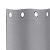 vidaXL Κουρτίνες με κουρτίνες 2 pcs Ανοιχτό γκρι 140x140cm Πολυεστέρας