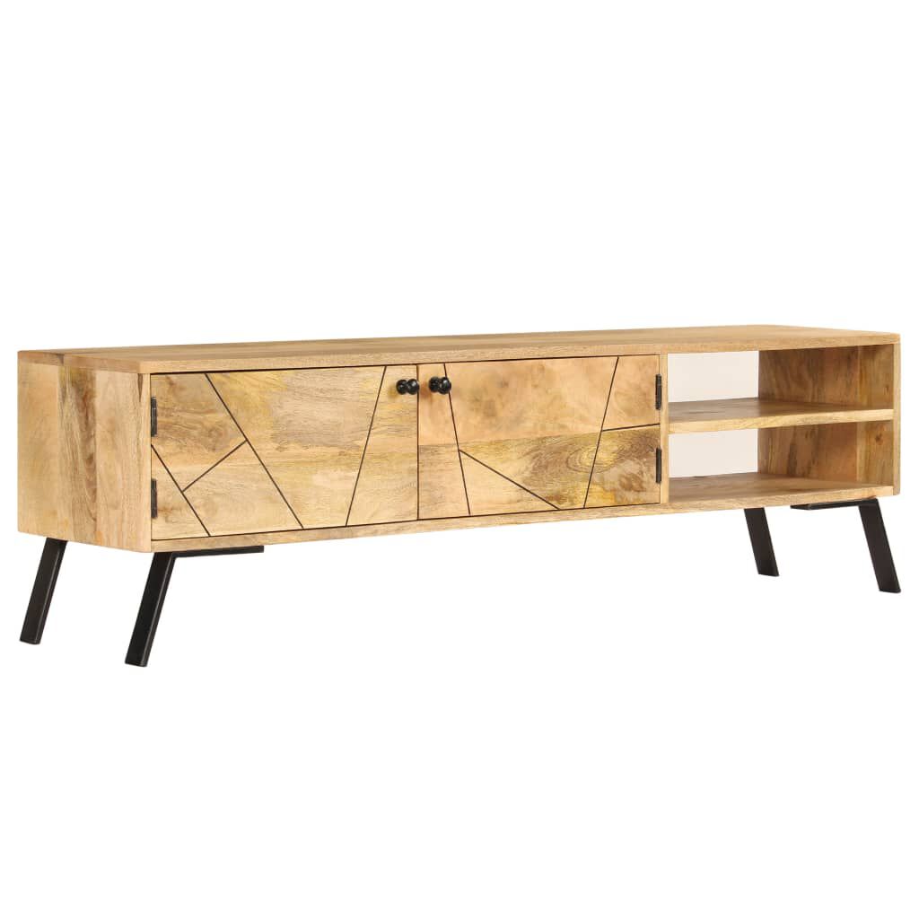 vidaXL Έπιπλο Τηλεόρασης 140 x 30 x 40 εκ. από Μασίφ Ξύλο Μάνγκο