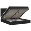 vidaXL &Kappa;&rho;&epsilon;&beta;ά&tau;&iota; Ottoman &mu;&epsilon; &sigma;&tau;&rho;ώ&mu;&alpha; &mu;&epsilon; &kappa;&epsilon;&phi;&alpha;&lambda;ά&rho;&iota; &Mu;&alpha;ύ&rho;&omicron; 140 x 190 cm Ύ&phi;&alpha;&sigma;&mu;&alpha;