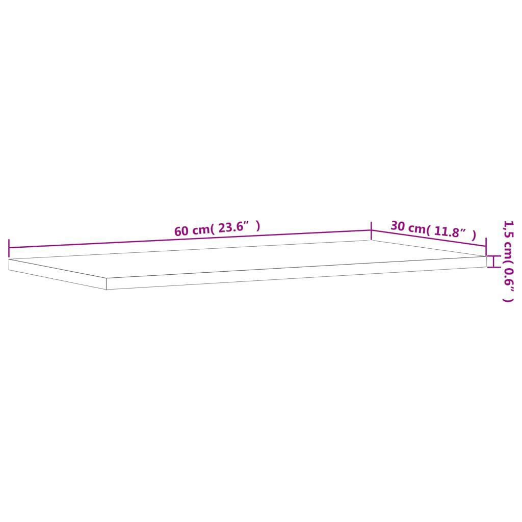 vidaXL Ράφια Βιβλιοθήκης 8 τεμ. Μαύρα 60x30x1,5 εκ. από Μοριοσανίδα