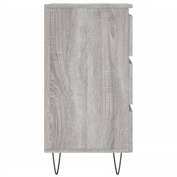 vidaXL Κομοδίνο Γκρι Sonoma 40 x 35 x 69 εκ. από Επεξεργασμένο Ξύλο