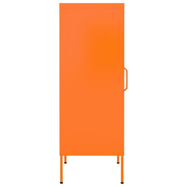 vidaXL Ντουλάπι Αποθήκευσης Πορτοκαλί 42,5x35x101,5 εκ. από Ατσάλι