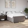 vidaXL &Kappa;&rho;&epsilon;&beta;ά&tau;&iota; Boxspring &mu;&epsilon; &Sigma;&tau;&rho;ώ&mu;&alpha; Taupe 140x190 &epsilon;&kappa;. &Upsilon;&phi;&alpha;&sigma;&mu;ά&tau;&iota;&nu;&omicron;