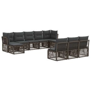 vidaXL &Sigma;&epsilon;&tau; &Kappa;&alpha;&nu;&alpha;&pi;έ &Kappa;ή&pi;&omicron;&upsilon; 10 pcs &Gamma;&kappa;&rho;&iota; &sigma;&upsilon;&nu;&theta;&epsilon;&tau;&iota;&kappa;ό &rho;&alpha;&tau;ά&nu;