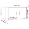 vidaXL Έπιπλα Τηλεόρασης Επιτοίχια 3 τεμ. Sonoma Δρυς 80x34,5x40 εκ