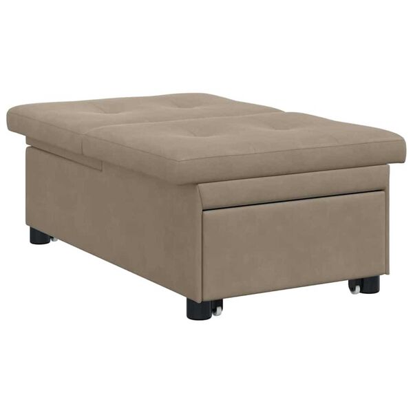 vidaXL Κρεβάτι καναπές με μαξιλάρι Taupe 67 x 194 x 82 εκ Κόντρα πλακέ