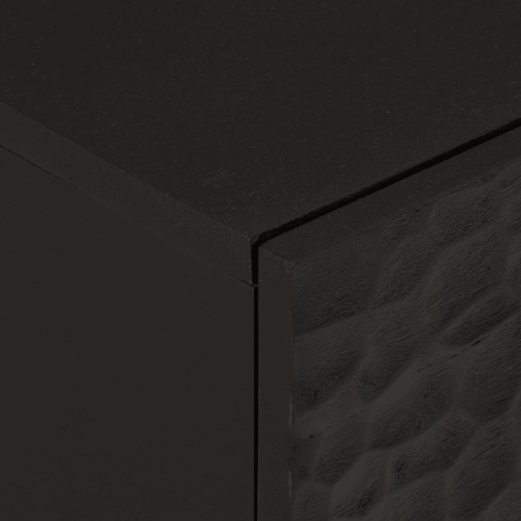vidaXL Βοηθητικό Ντουλάπι Μαύρο 80 x 33 x 75 εκ. από Μασίφ Ξύλο Μάνγκο