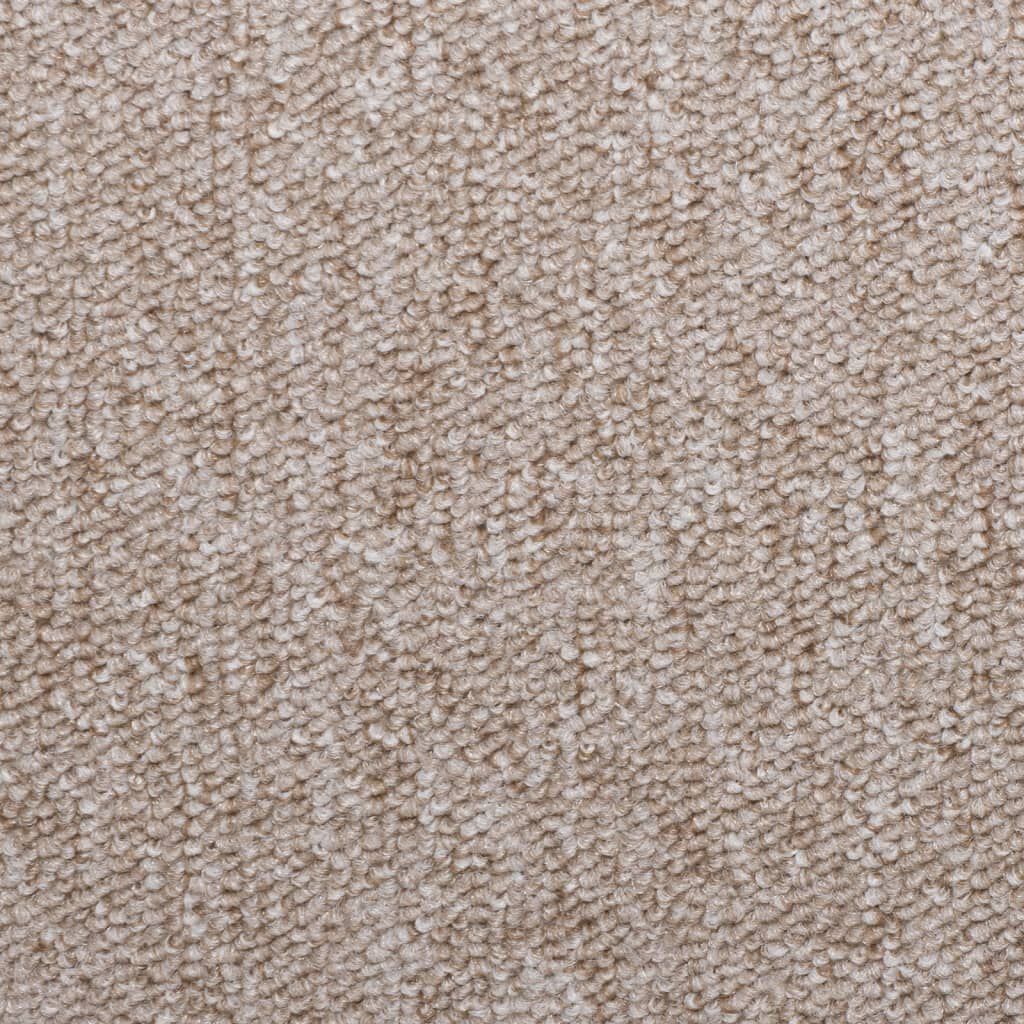 vidaXL Πατάκια Σκάλας Μοκέτα 15 τεμ. Taupe 65x21x4 εκ.