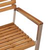 vidaXL ΣετΤραπεζαρίαςΚήπου 7 pcs Καφέ Στερεό Ακακία