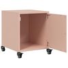 vidaXL Κομοδίνο Ροζ 36x38,5x43,5 εκ. από Χάλυβα