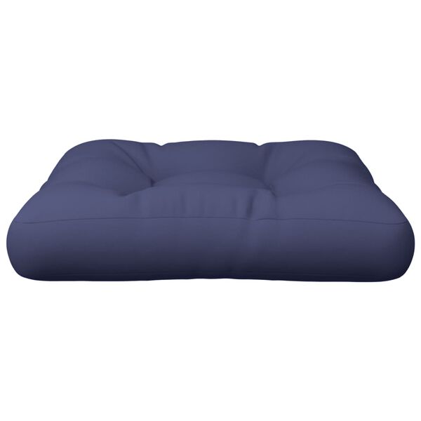 vidaXL Μαξιλάρι Παλέτας Ναυτικό Μπλε 60 x 60 x 12 εκ. Υφασμάτινο