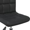 vidaXL Καρέκλα Τραπεζαρίας Περιστρεφόμενη Μαύρη από Συνθετικό Δέρμα