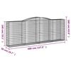 vidaXL Συρματοκιβώτιο Τοξωτό 400x50x140/160εκ. από Γαλβανισμένο Χάλυβα