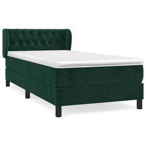 vidaXL &Kappa;&rho;&epsilon;&beta;ά&tau;&iota; Boxspring &mu;&epsilon; &Sigma;&tau;&rho;ώ&mu;&alpha; &Sigma;&kappa;&omicron;ύ&rho;&omicron; &Pi;&rho;ά&sigma;&iota;&nu;&omicron; 90x190 &epsilon;&kappa;. &Beta;&epsilon;&lambda;&omicron;ύ&delta;&iota;&nu;&omicron;