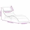 vidaXL Ξαπλώστρα με μαξιλάρι 2 pcs Ανοιχτό γκρι 184 x 55 x 64 εκ