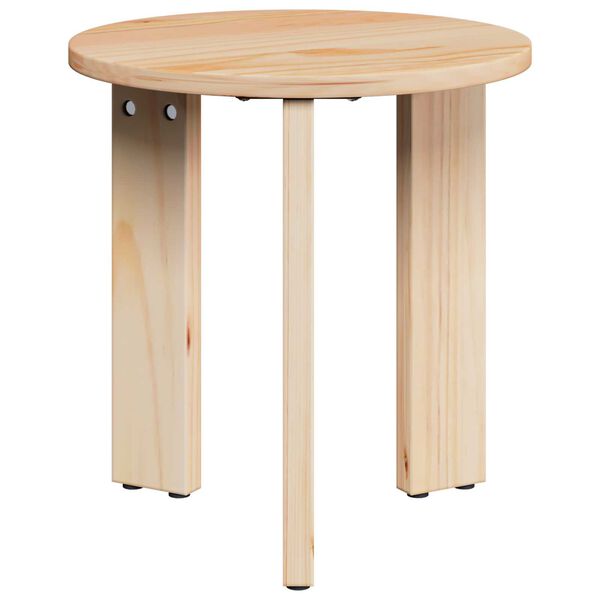 vidaXL Τραπεζάκι σαλονιού 3 pcs Φυσικό 47.5 x 47.5 x 27 εκ.