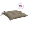 vidaXL &Mu;&alpha;&xi;&iota;&lambda;ά&rho;&iota;&alpha; &Kappa;&alpha;&rho;έ&kappa;&lambda;&alpha;&sigmaf; &Kappa;ή&pi;&omicron;&upsilon; 4 &tau;&epsilon;&mu;. Taupe 40x40x7 &epsilon;&kappa;. &Upsilon;&phi;&alpha;&sigma;&mu;ά&tau;&iota;&nu;&alpha;