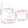 vidaXL Αυγό Καρέκλα με Σκαμνί Μπλε 63 x 73 x 90 εκ Βελούδο