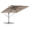 vidaXL Ρώμη Ομπρέλα Taupe 286 x 285 x 265 εκ Πολυεστέρας και Αλουμίνιο