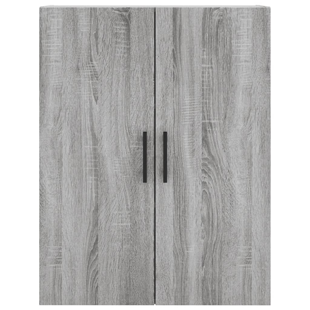 vidaXL Ντουλάπι Γκρι Sonoma 69,5 x 34 x 180 εκ. Επεξεργασμένο Ξύλο