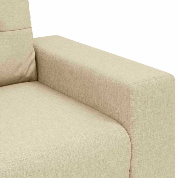 vidaXL Σετ Καναπέ με μαξιλάρι 2 pcs Κρεμ 221 x 78 x 80 εκ Ύφασμα