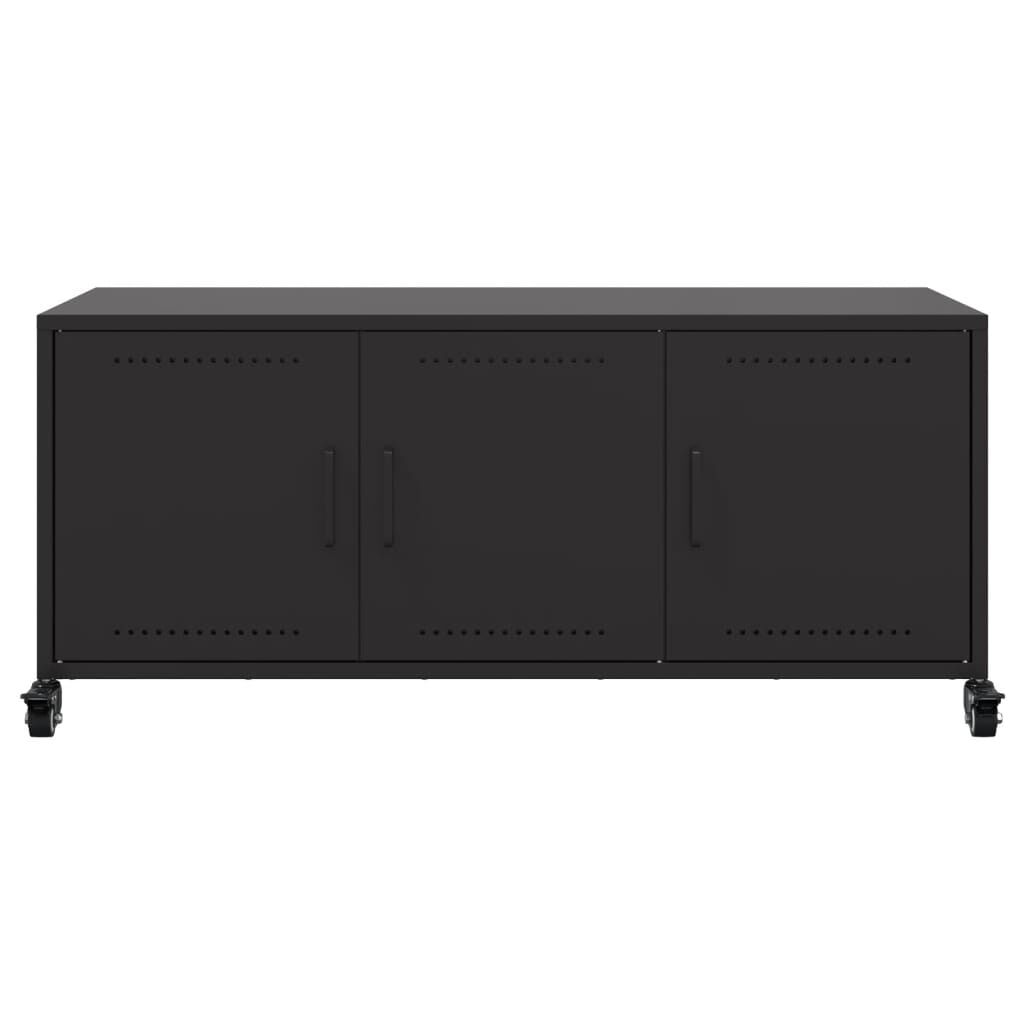 vidaXL Έπιπλο Τηλεόρασης Μαύρο 100,5x39x43,5 εκ. Ατσάλι