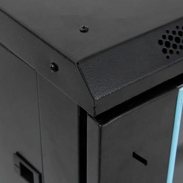 vidaXL Καμπίνα Δικτύου 22U 19" IP20 Μαύρη 60x60x120 εκ.