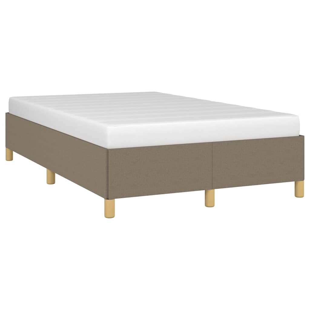 vidaXL Πλαίσιο Κρεβατιού χωρίς στρώμα Taupe 120x190 εκ. Υφασμάτινο