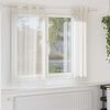 vidaXL Κουρτίνες Voile με ροδέλες 2 τεμάχια Κρεμ 140x140 εκ.
