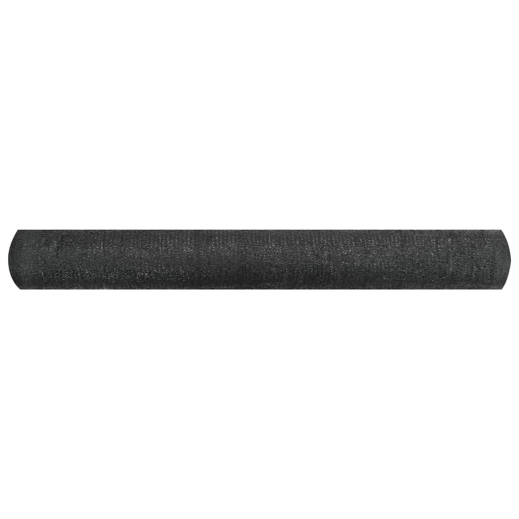 vidaXL Δίχτυ Σκίασης Μαύρο 1 x 25 μ. από HDPE 195 γρ./μ²
