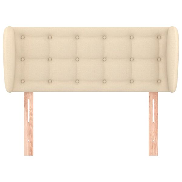 vidaXL Κεφαλάρι με Πτερύγια Κρεμ 83 x 23 x 78/88 εκ. Υφασμάτινο