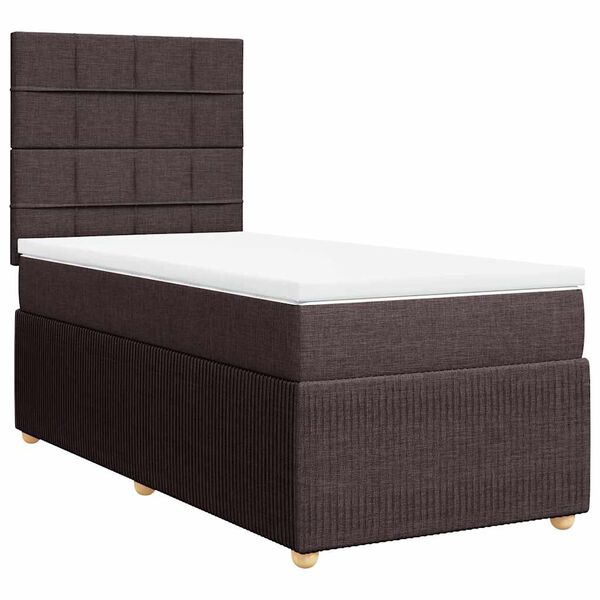 vidaXL &Kappa;&rho;&epsilon;&beta;ά&tau;&iota; Boxspring &mu;&epsilon; &Sigma;&tau;&rho;ώ&mu;&alpha; &Sigma;&kappa;&omicron;ύ&rho;&omicron; &Kappa;&alpha;&phi;έ 90x190 &epsilon;&kappa;. &Upsilon;&phi;&alpha;&sigma;&mu;ά&tau;&iota;&nu;&omicron;