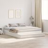 vidaXL Κρεβάτι με αποθηκευτικό χώρο Λευκό 236.5 x 180 x 31.5 εκ