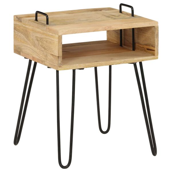 vidaXL Κομοδίνο 40 x 34 x 47 εκ. από Μασίφ Ξύλο Μάνγκο