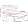 vidaXL &Kappa;&rho;&epsilon;&beta;ά&tau;&iota; Boxspring &mu;&epsilon; &Sigma;&tau;&rho;ώ&mu;&alpha; &Sigma;&kappa;&omicron;ύ&rho;&omicron; &Kappa;&alpha;&phi;έ 200x200 &epsilon;&kappa;. &Upsilon;&phi;&alpha;&sigma;&mu;ά&tau;&iota;&nu;&omicron;