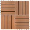 Συνθετικό Πλακάκι WPC 30x30cm 11τμχ 1m2 Γκρι