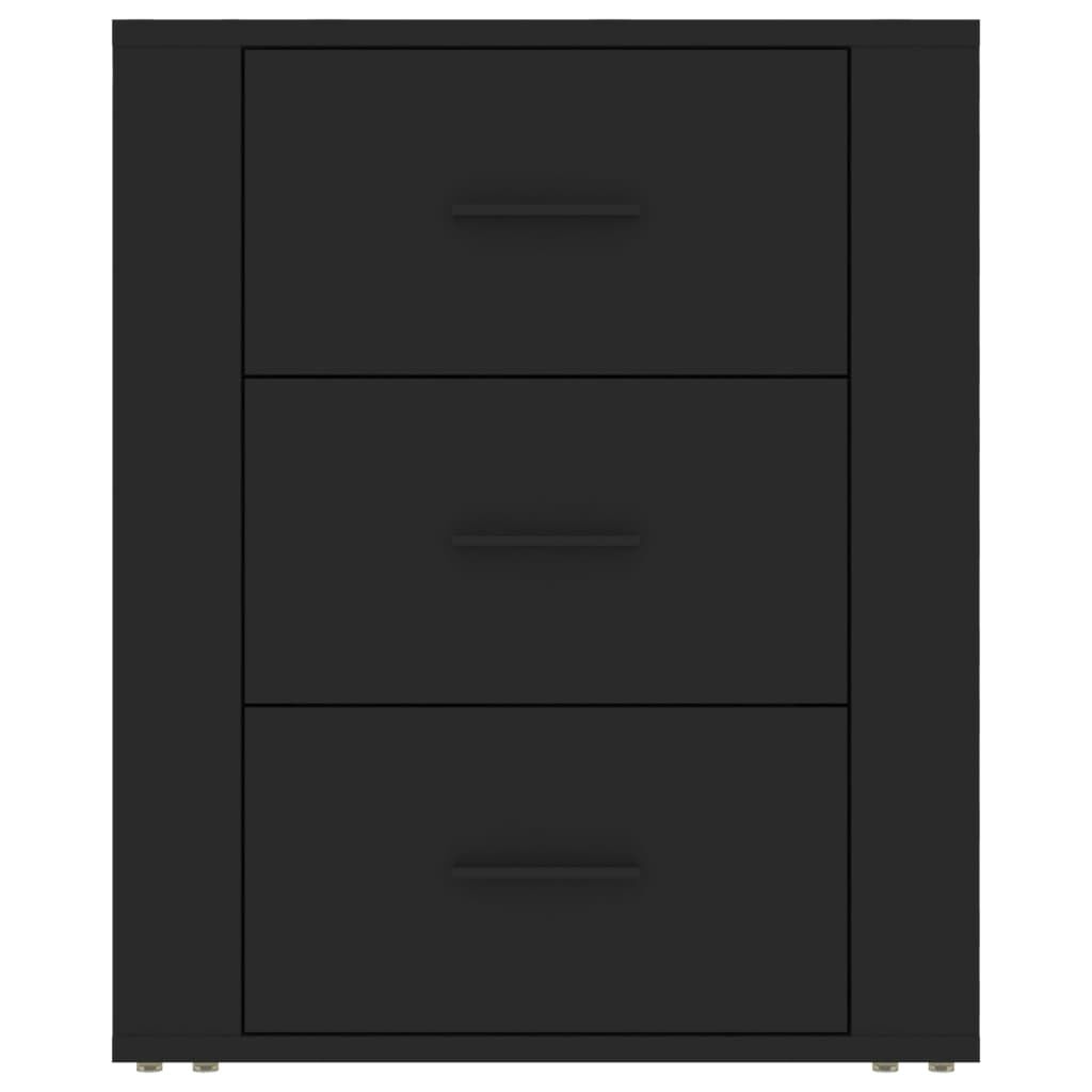 vidaXL Κομοδίνο Μαύρο 50 x 36 x 60 εκ. από Επεξεργασμένο Ξύλο