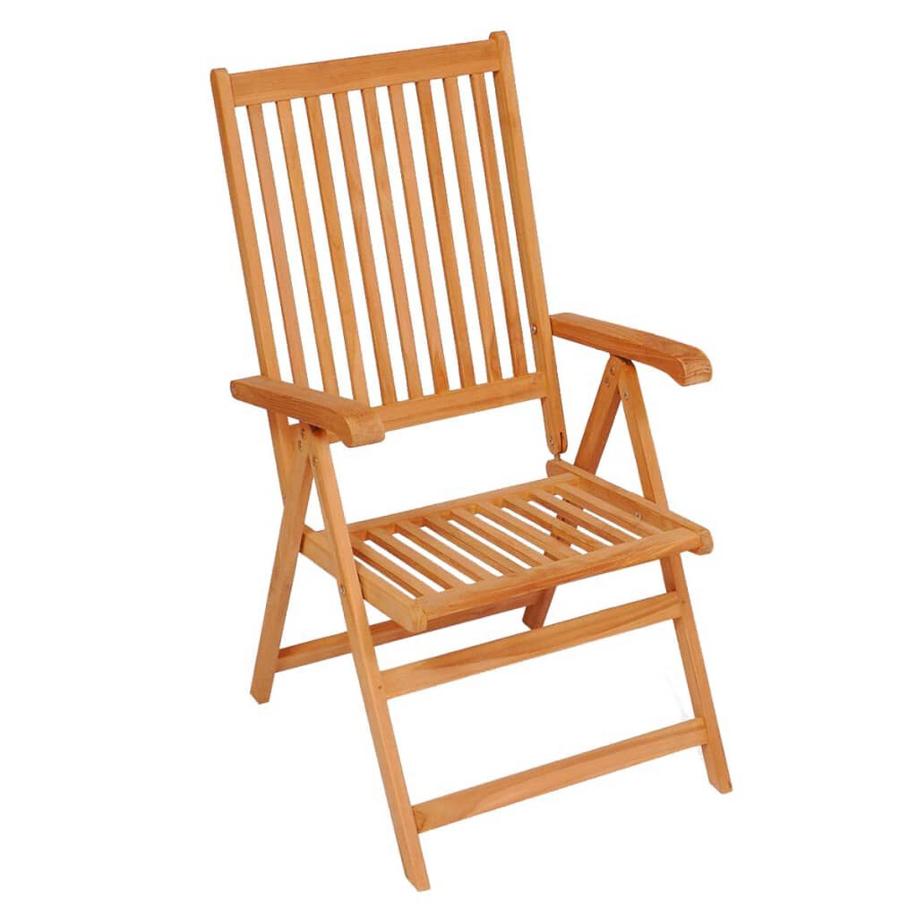 vidaXL Καρέκλες Κήπου 4 Τεμαχίων από Μασίφ Ξύλο Teak με Μπεζ Μαξιλάρια