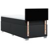 vidaXL Κρεβάτι Boxspring με Στρώμα Μαύρο 90x200εκ. από Συνθετικό Δέρμα