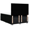 vidaXL Κρεβάτι Boxspring με Στρώμα Μαύρο 140x200 εκ. Υφασμάτινο