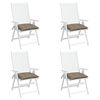 vidaXL Μαξιλάρια Παλέτας Κήπου 4 τεμ. Taupe 50x50x7 εκ. Oxford Ύφασμα