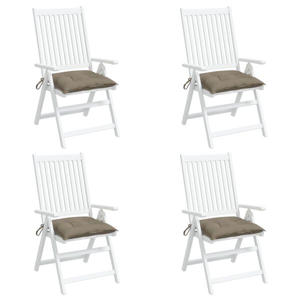 vidaXL Μαξιλάρια Παλέτας Κήπου 4 τεμ. Taupe 50x50x7 εκ. Oxford Ύφασμα
