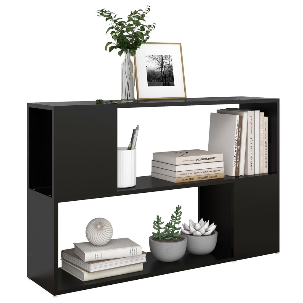 vidaXL Βιβλιοθήκη Μαύρη 100 x 24 x 63 εκ. από Επεξεργασμένο Ξύλο