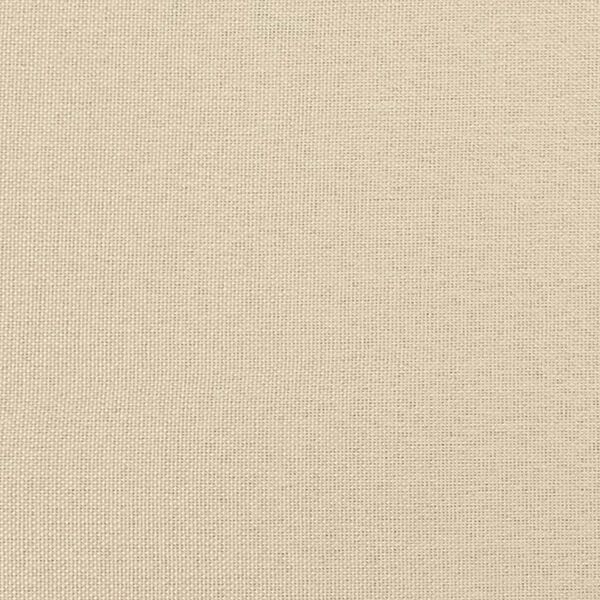 vidaXL Οθωμανικό Κρεβάτι με Στρώματα Κρέμα 200x200cm Ύφασμα