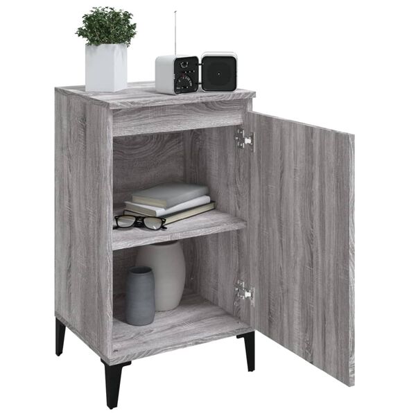 vidaXL Κομοδίνα 2 τεμ. Γκρι Sonoma 40x35x70 εκ. από Επεξεργασμένο Ξύλο